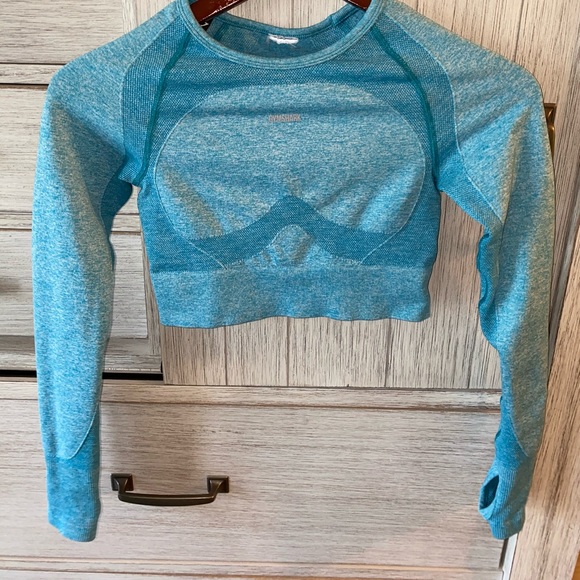 Gymshark Tops - Gymshark Flex Long Sleeve Crop Top